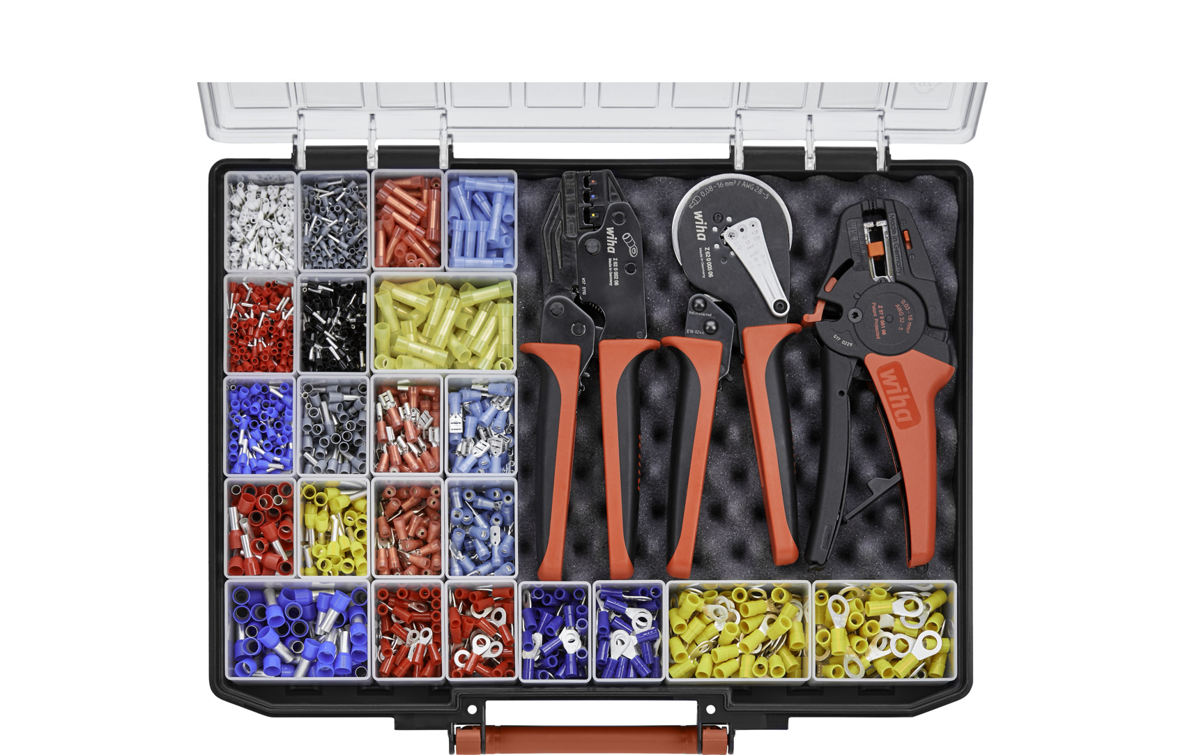 9300-1013 Stripping and crimping tool set 4-pcs. Code DIN